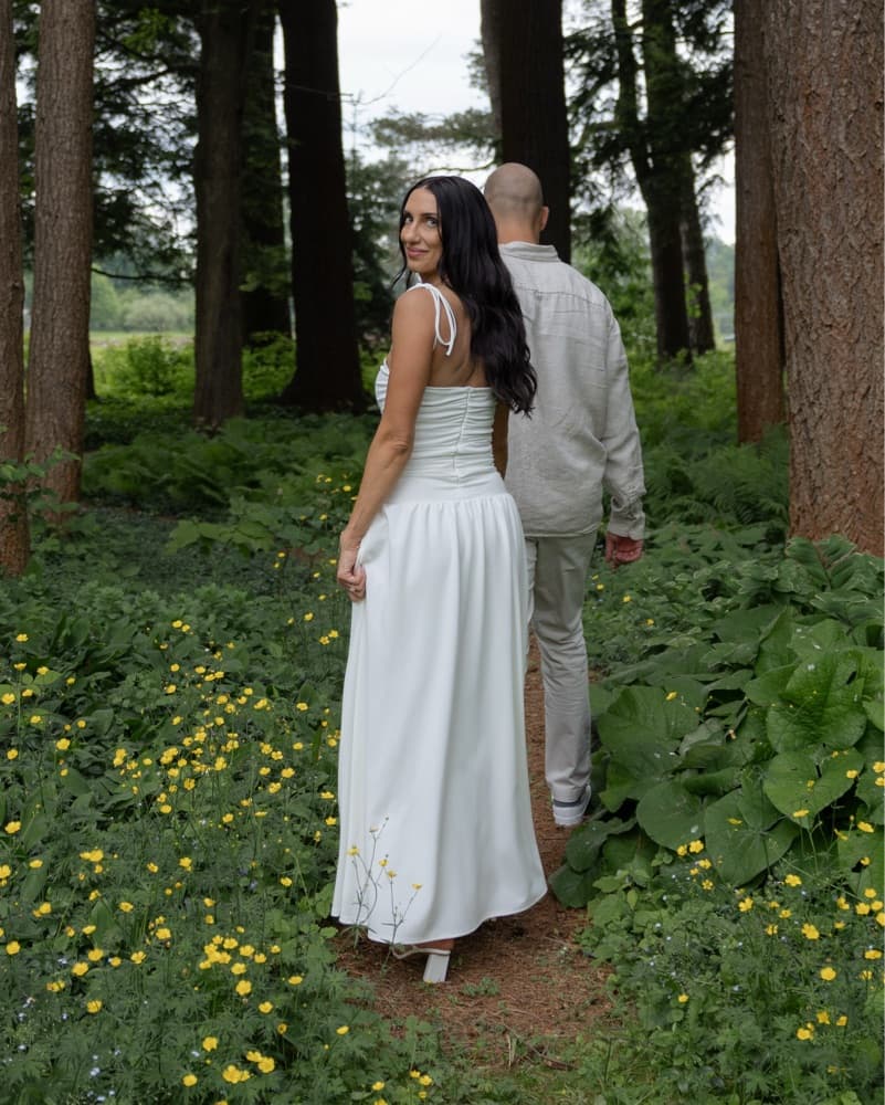Orelia Maxi Dress In White - Image 4