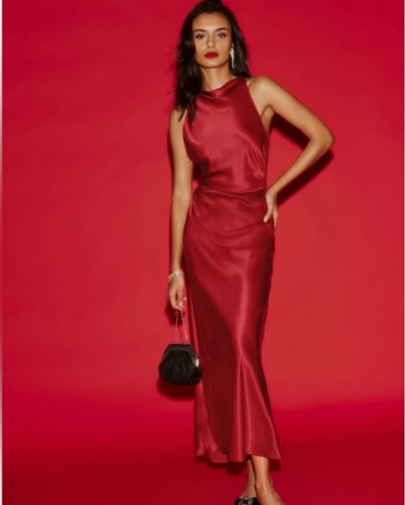Reformation Cassette Dress Red - Image 1