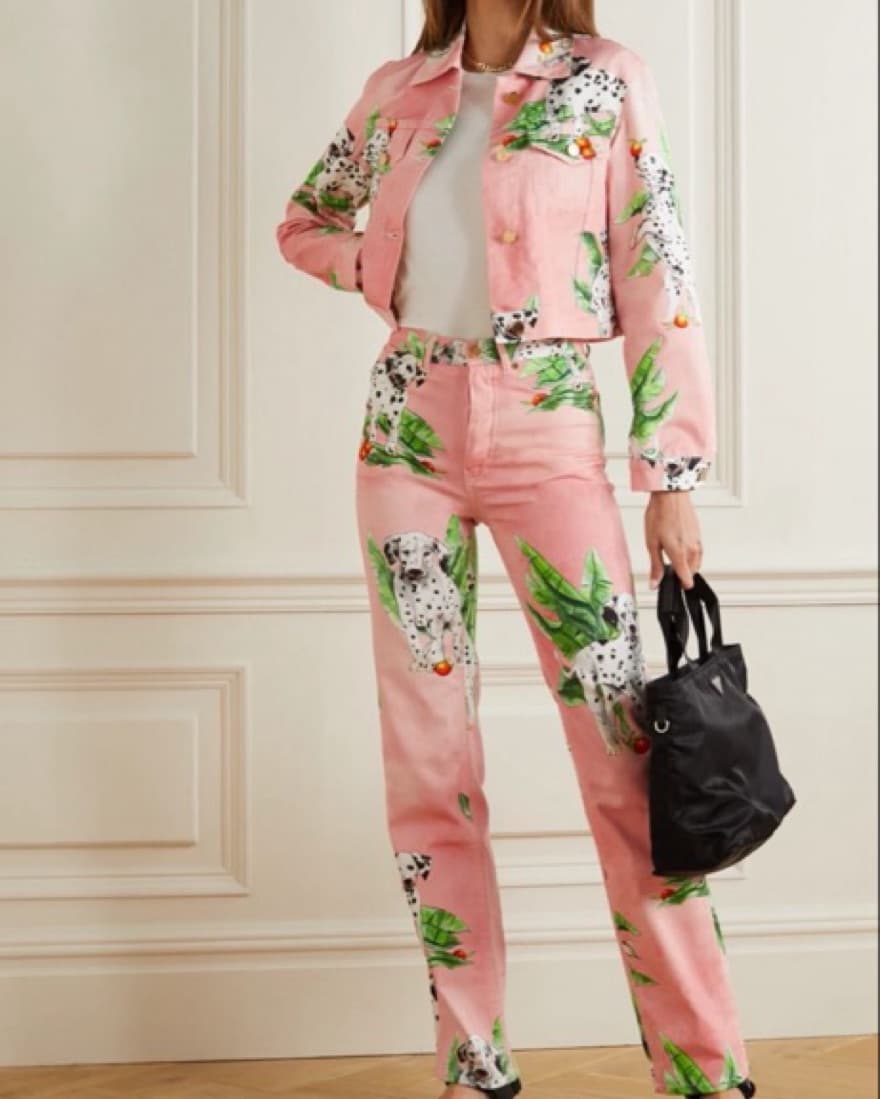 Casablanca Dalmation Pink Denim Set - Image 1