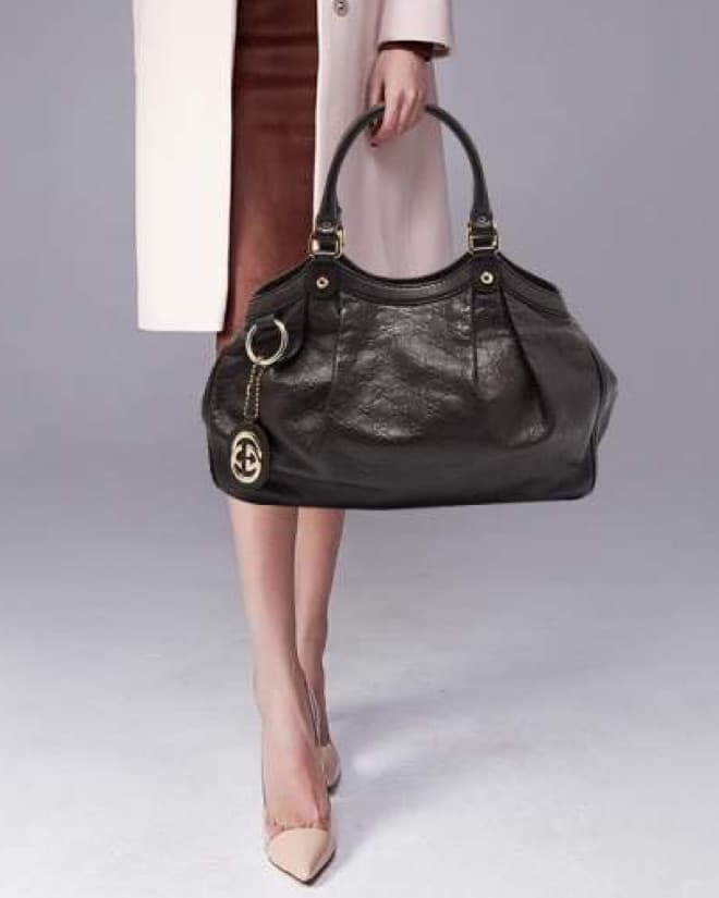 Brown Leather Sukey Tote Bag - Image 1