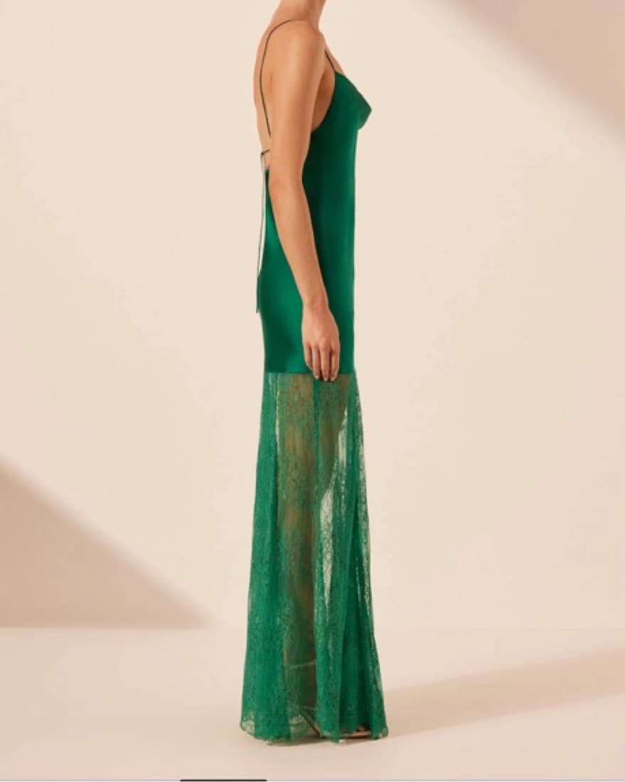Shona Joy - Emerald Green Elle Silk Lace - Image 3