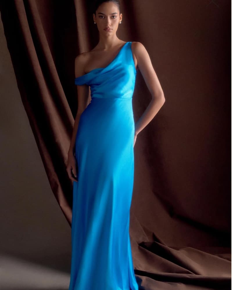 Meahki Cyan blue Dress - Image 1