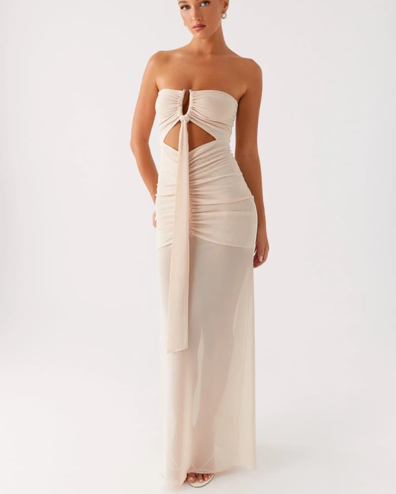 Beige Maxi Dress - Image 3