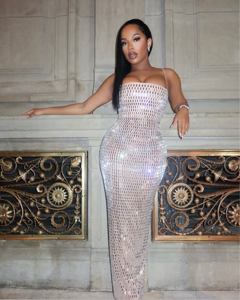 Shimmering Bodycon Gown - Image 2