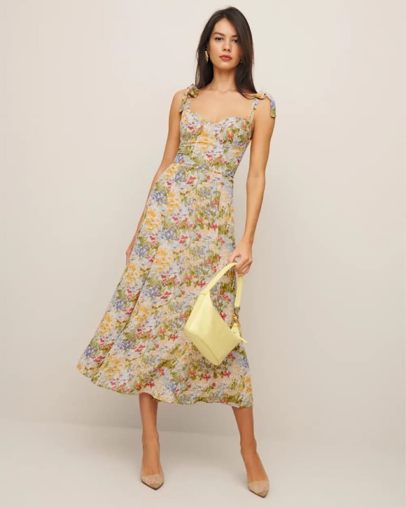 Reformation Nadira Dress in Countryside - Image 2