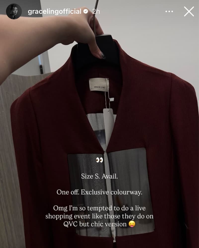 1 OF 1🥰 $1895 GRACE LING CUTOUT BLAZER - Image 4