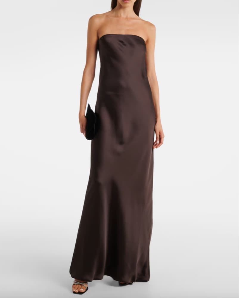 Norma Kamali Crêpe Satin Gown - Image 1