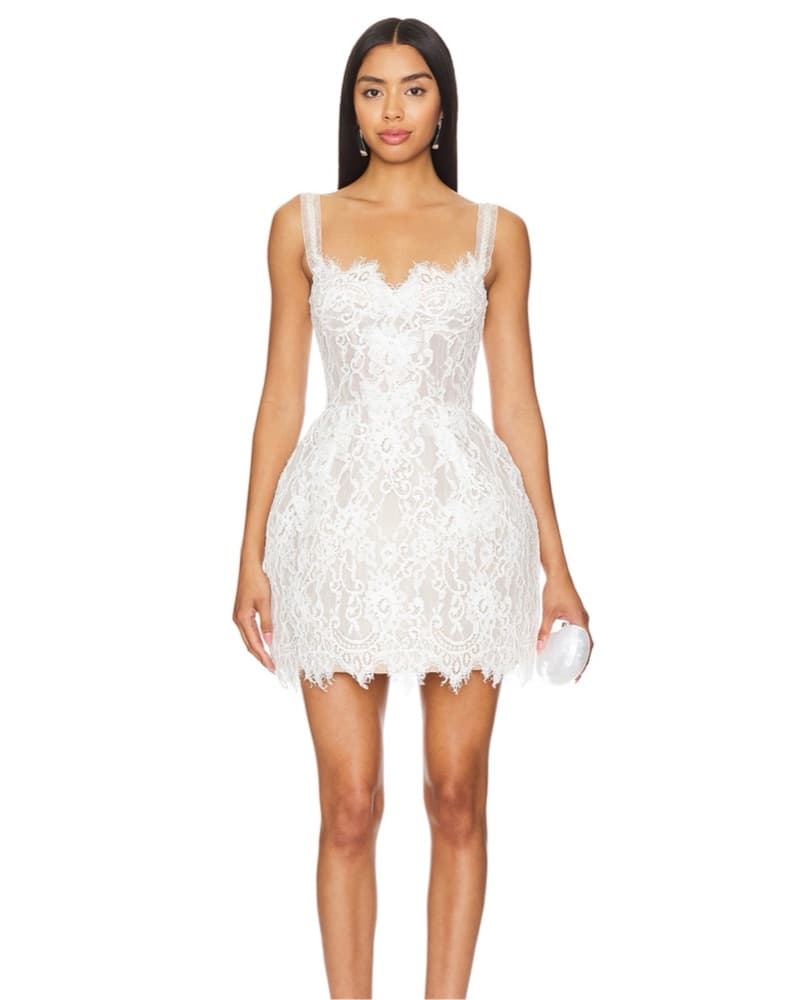 Bronx & Banco Lace Mini Dress - Image 1