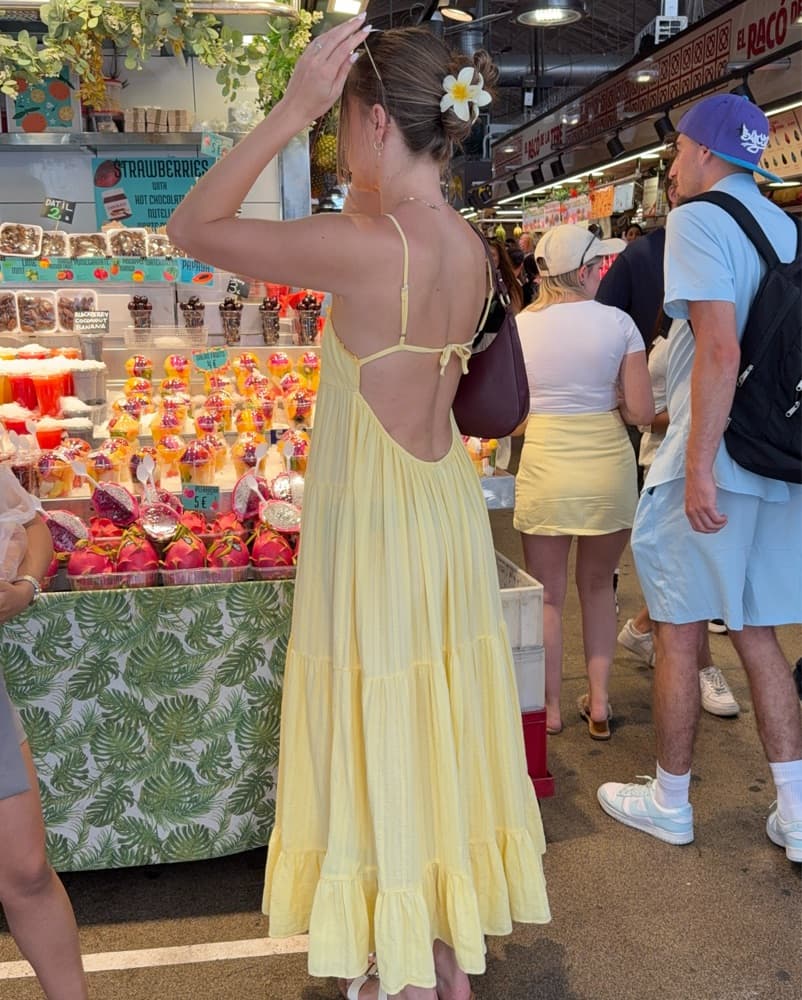Breezy Yellow Maxi Dress - Image 2