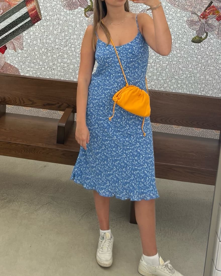 Reformation Blue Midi Dress - Image 1