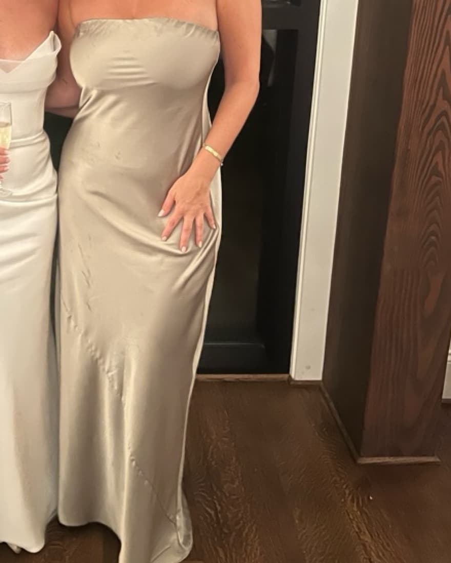 Show Me Your MuMu Satin Dress - Image 2