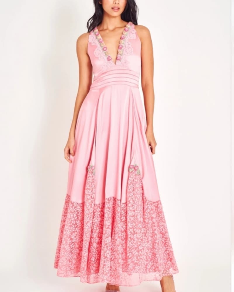 LoveShackFancy Mirette Silk Dress - Image 1