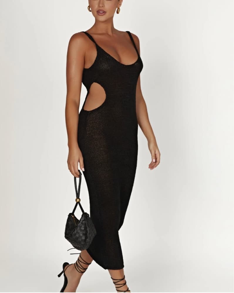 Meshki Shae Scoop Knit Midi Dress - Image 1