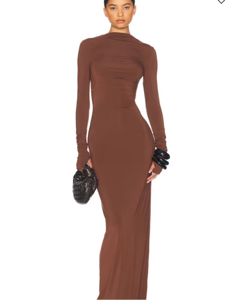 Helsa Jersey Backless Maxi Dress  - Image 1