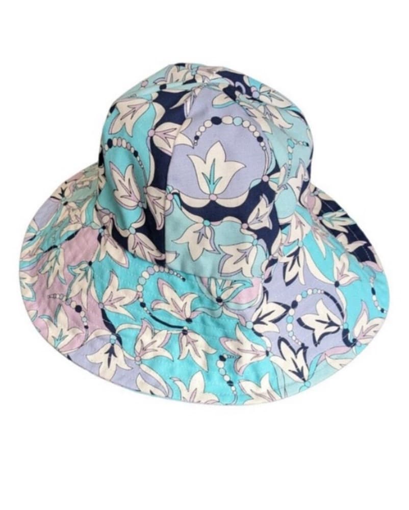Emilo Pucci Sun Hat Blue Print - Image 1