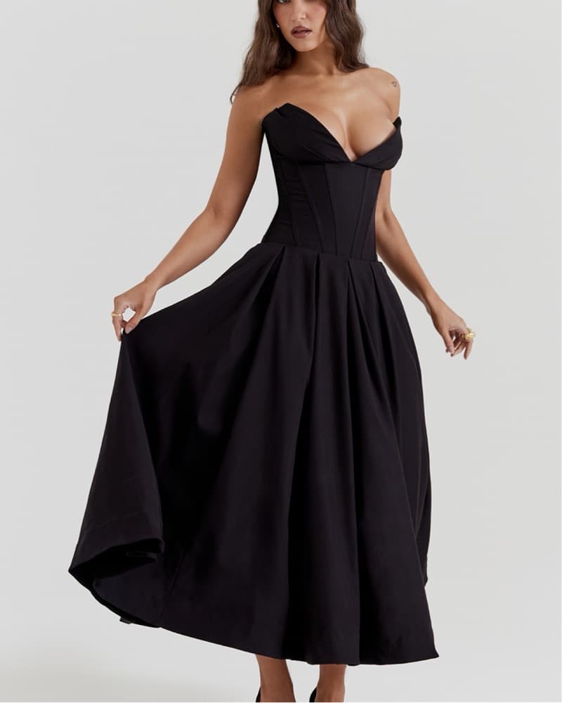 House Of Cb Elegant Black Gown (Lady)  - Image 1