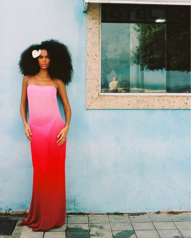 Pink Sheer Maxi Dressi - Image 1