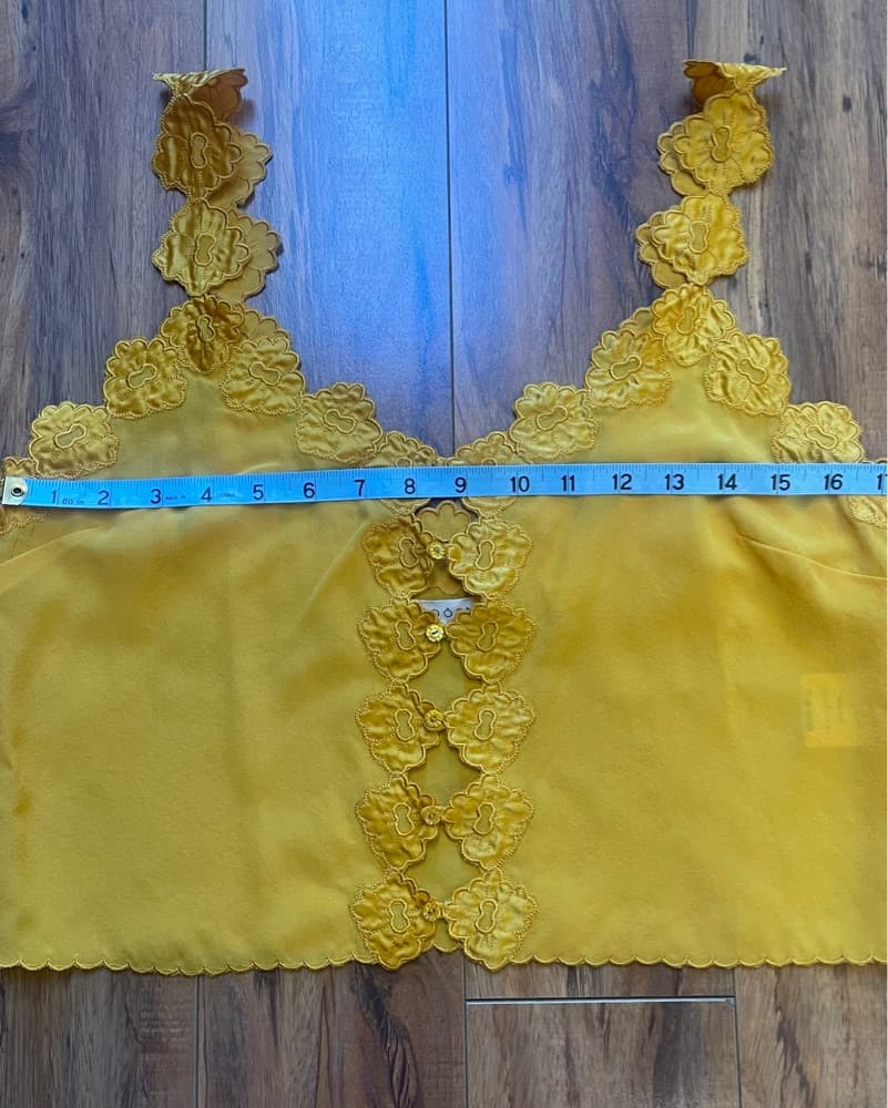 DOEN Flores Silk Top Goldenrod M - Image 4