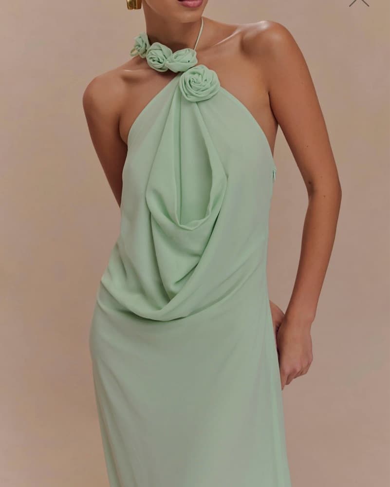 Meshki Cowl Neck Maxi Dress (Rosalia) - Image 1