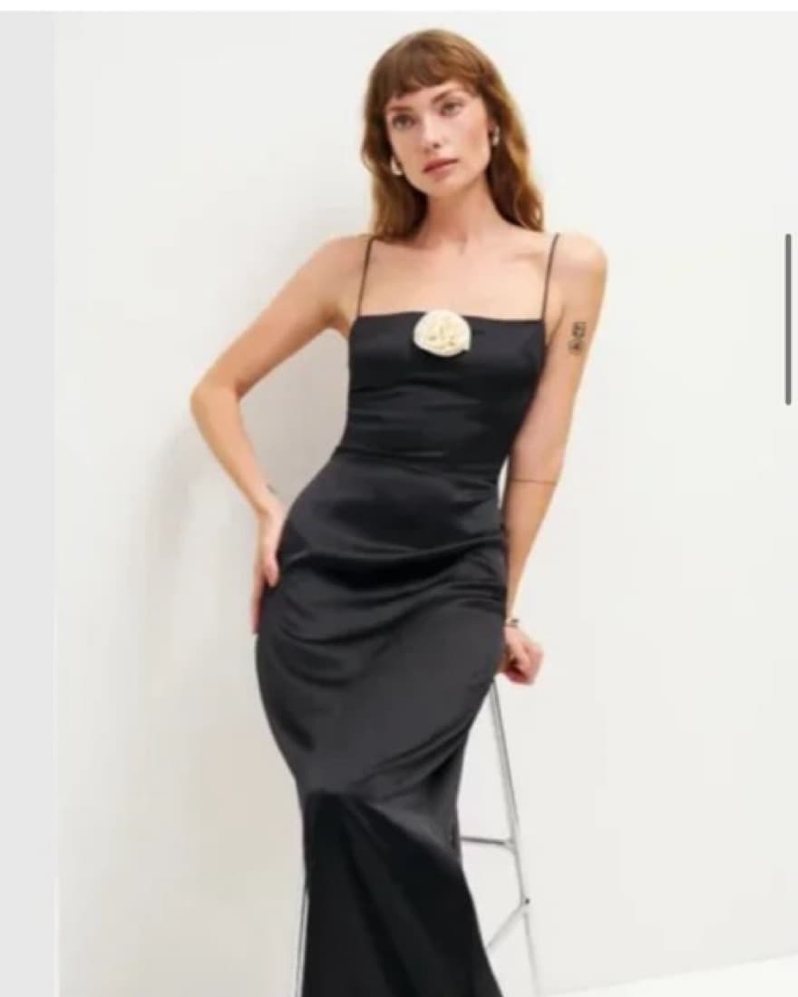 Reformation Midi Silk Dress  - Image 3