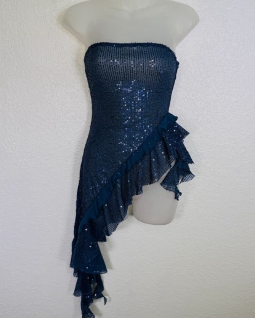 Sequin Aysmmetric Skirt OR Top - Image 3