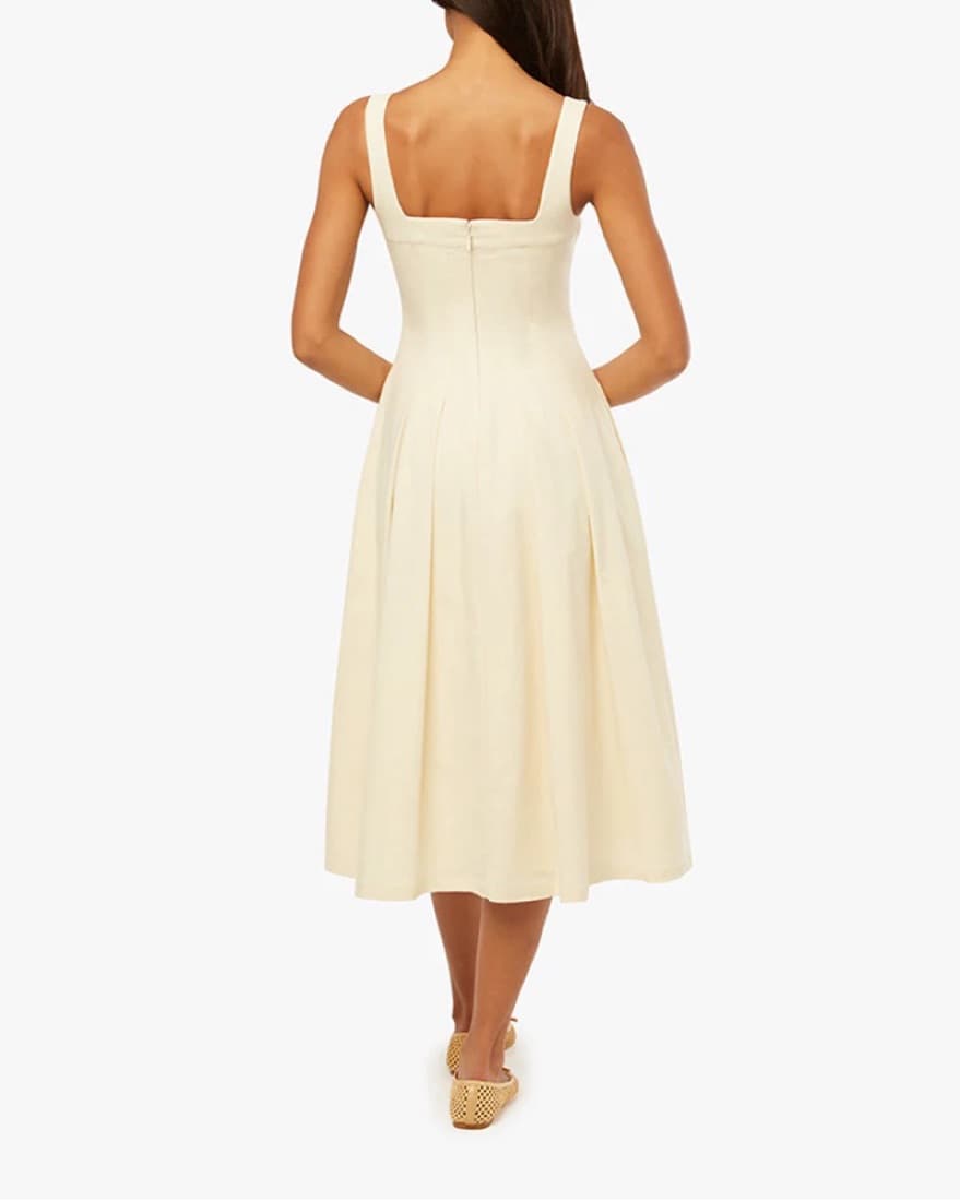 We Wore What White Pleated Dress - Image 1