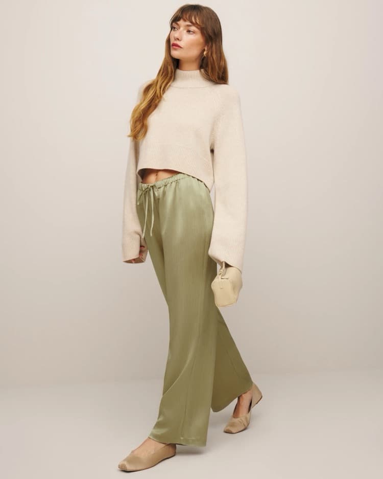 Reformation Silk Pants - Image 1