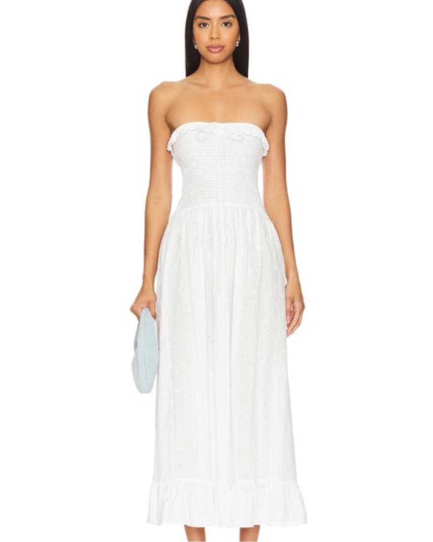 Nikki dress in off white Solid & Striped - Image 1