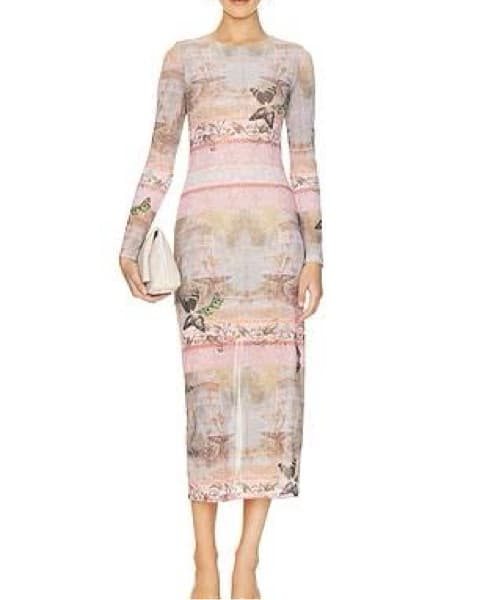 Alice + Olivia Delora Dress In Versaille - Image 1