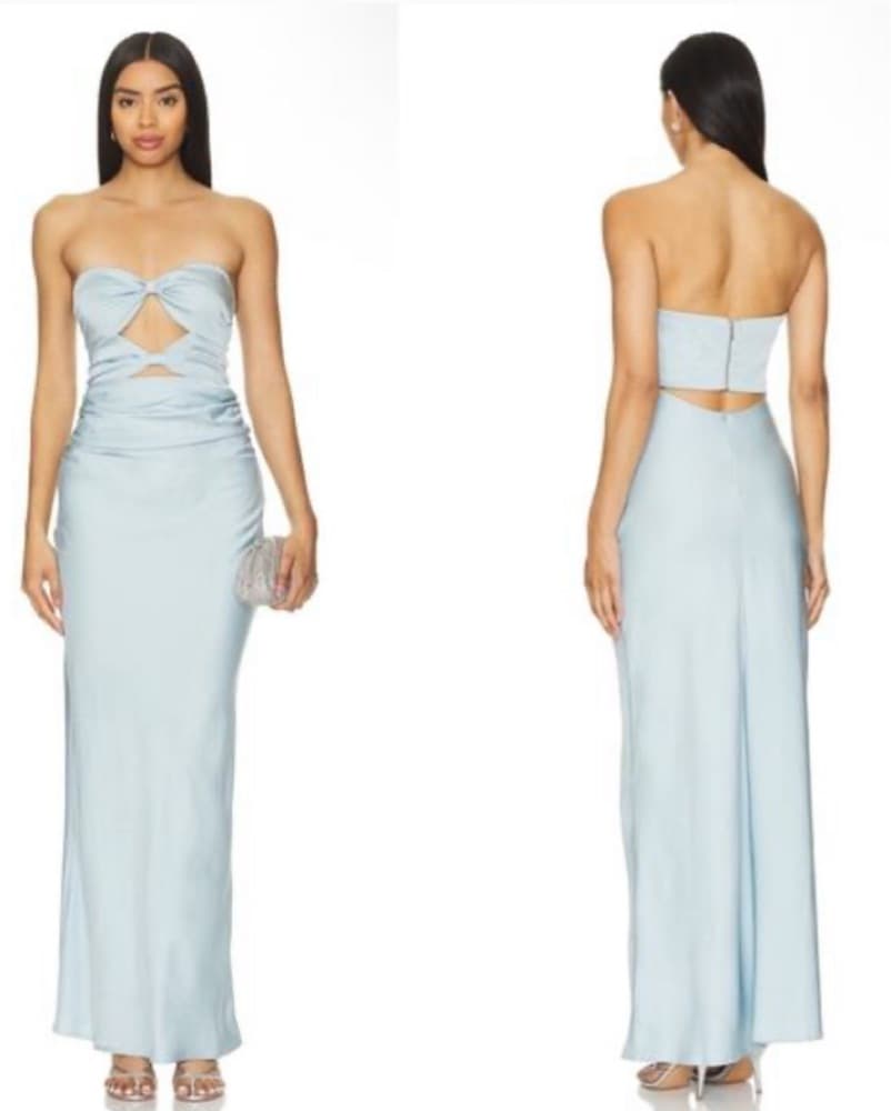 Bec + Bridge Blue Strapless Dress - Image 2