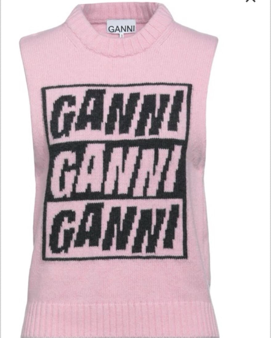 Ganni Chunky Knit Sweater Vest - Image 1