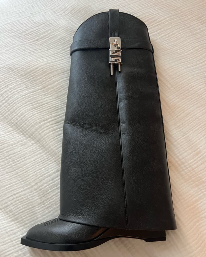 Givenchy Shark Lock Cowboy Boots - Image 3