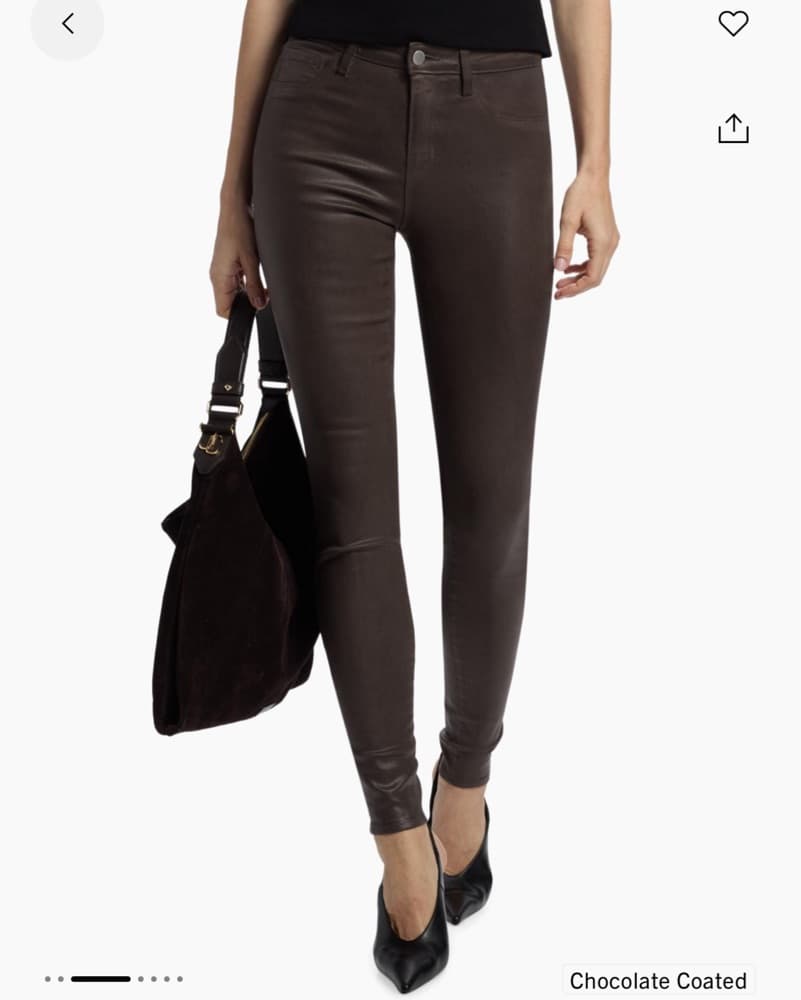 Chocolate Coated Marguerite Mid-Rise Skinny Jeans - Image 1
