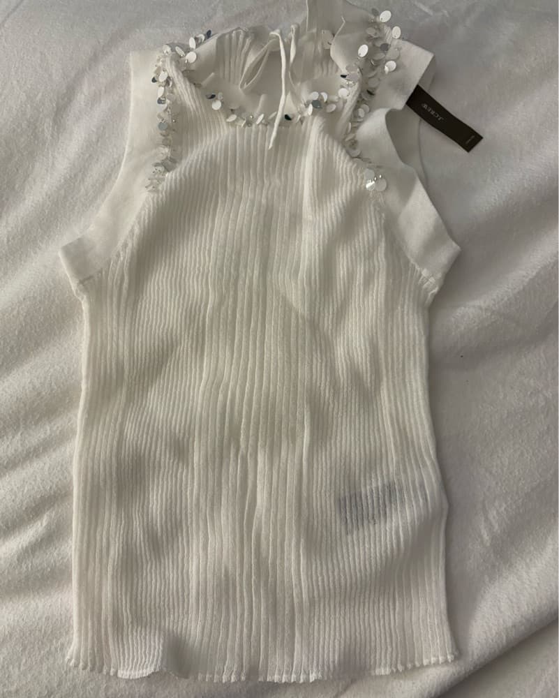 Sheer Sequin Tank - Image 4