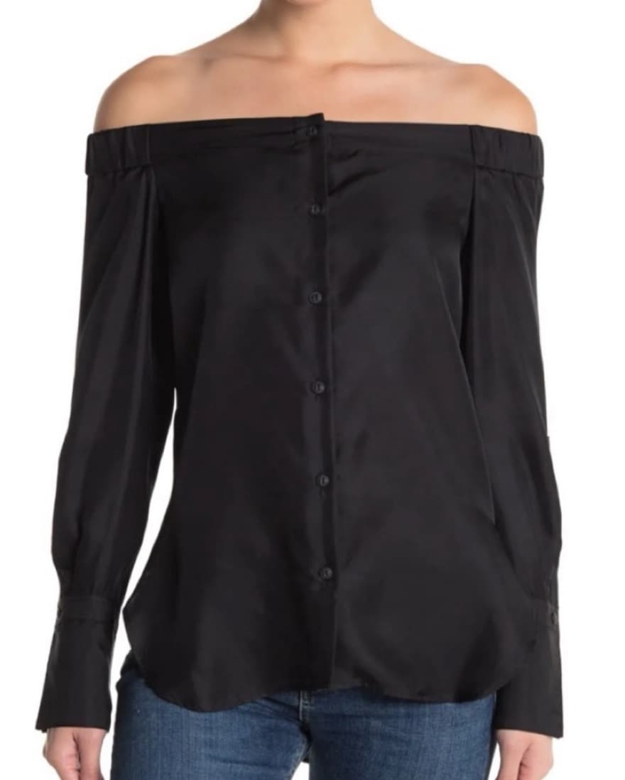 Rag & Bone Black Silk Blouse - Image 1