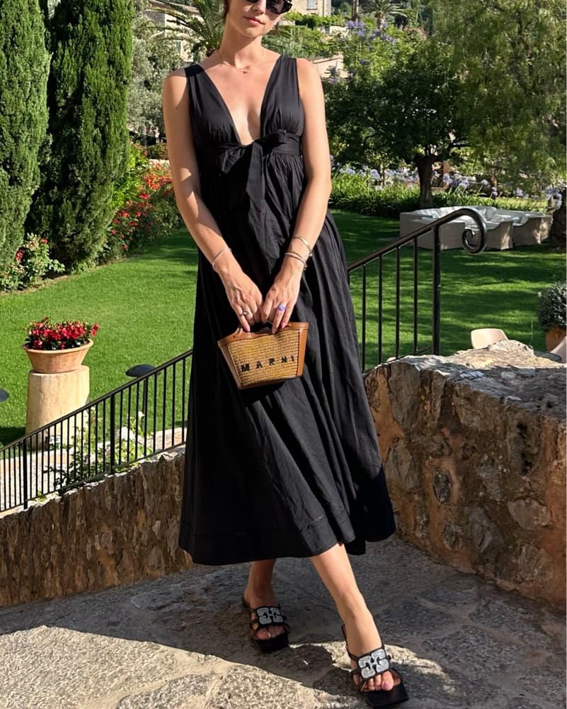 Zimmermann Tie Front Midi Dress - Image 1
