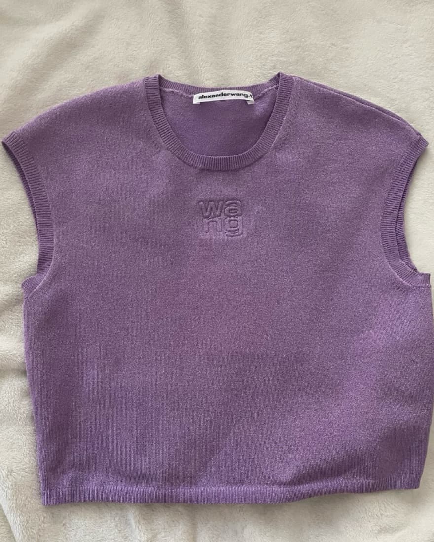 Wang Purple Unicorn Cropped Tank - Image 2