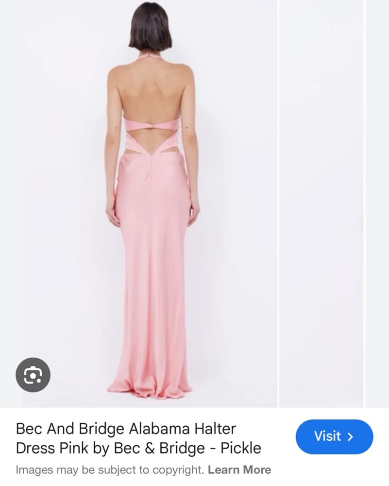 Bec And Bridge Alabama Halter Dress Pink - Image 2