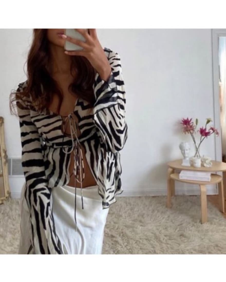 Rat & Boa Zebra Blouse  - Image 1