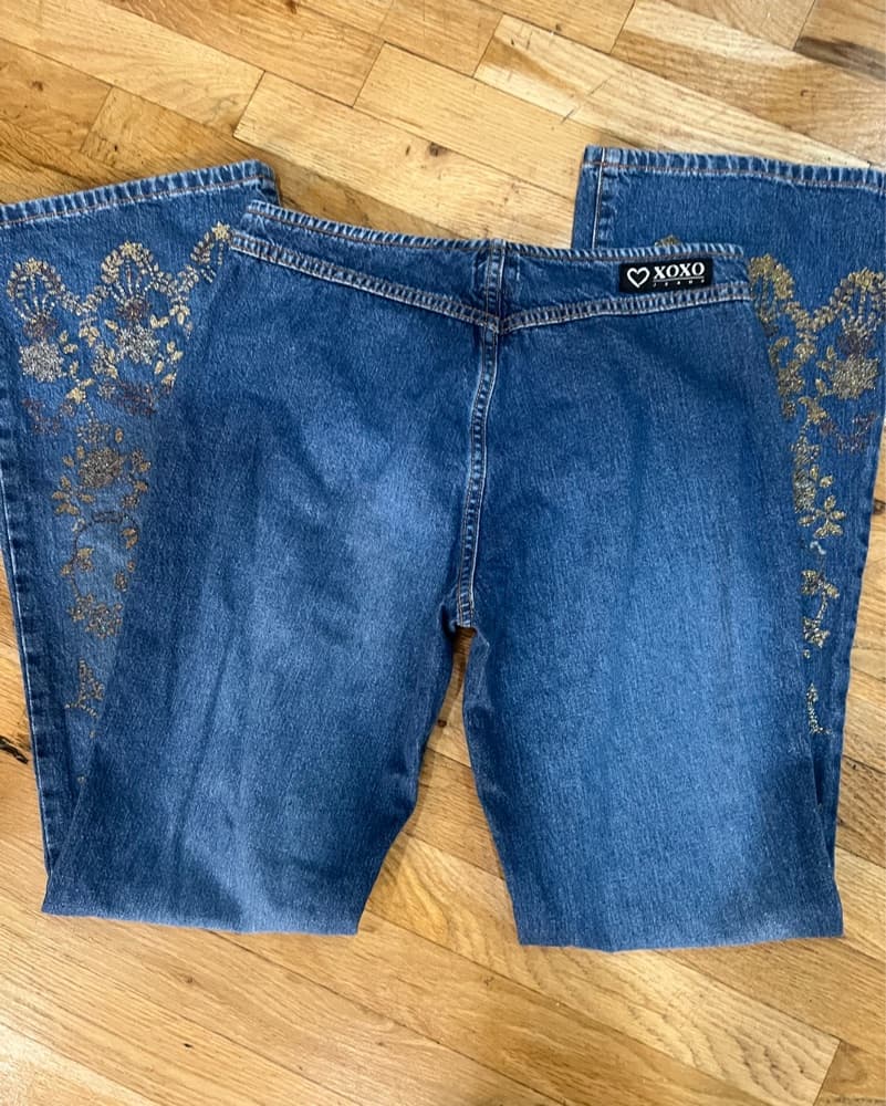 Vintage y2k low rise sparkle jeans - Image 6