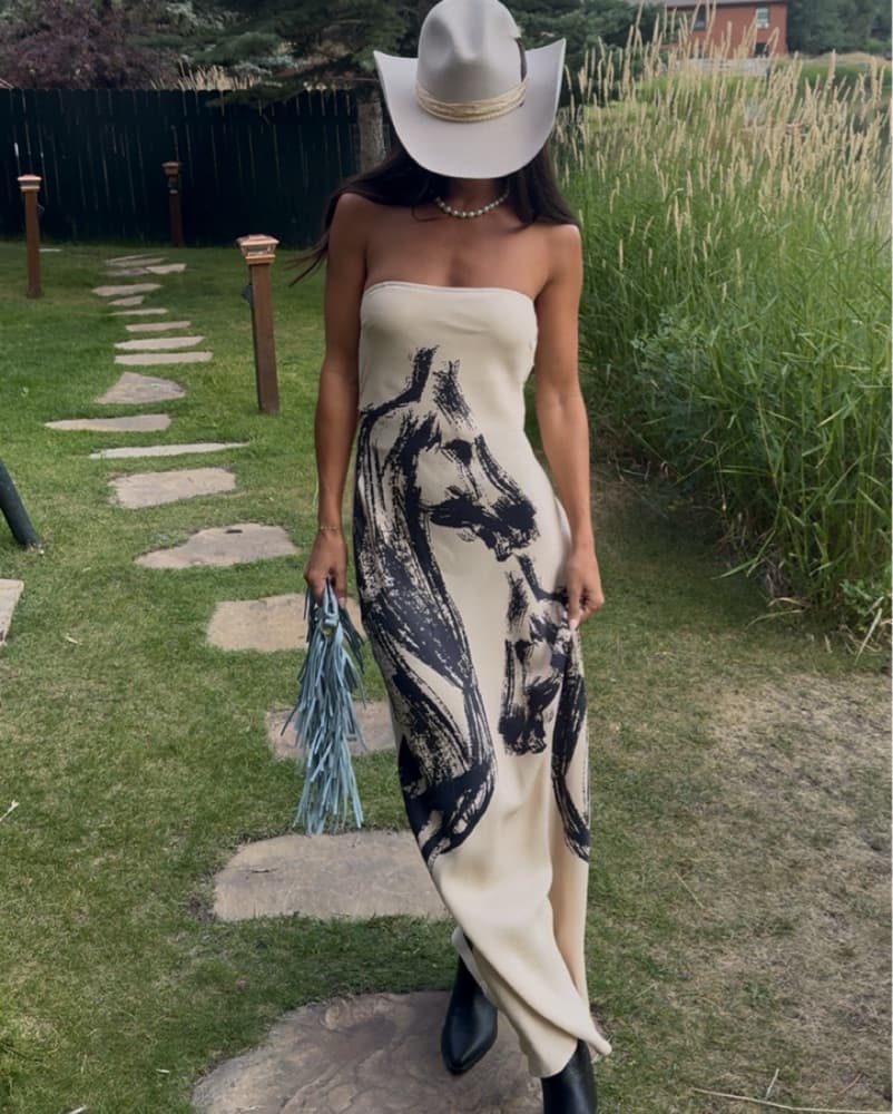 Anthropologie Horse Slip Dress - Image 2