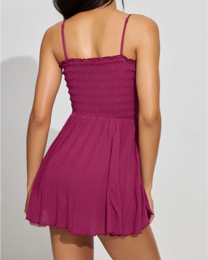 Garage Burgundy Romper - Image 2