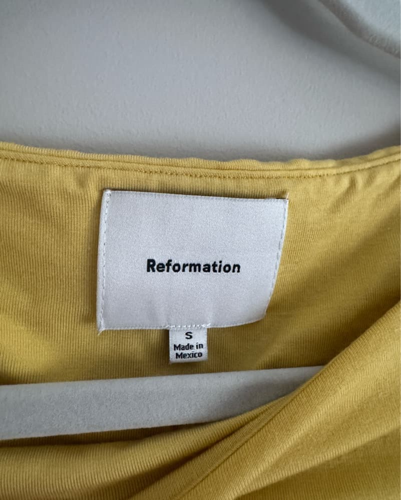 Reformation yellow knit top - Image 3