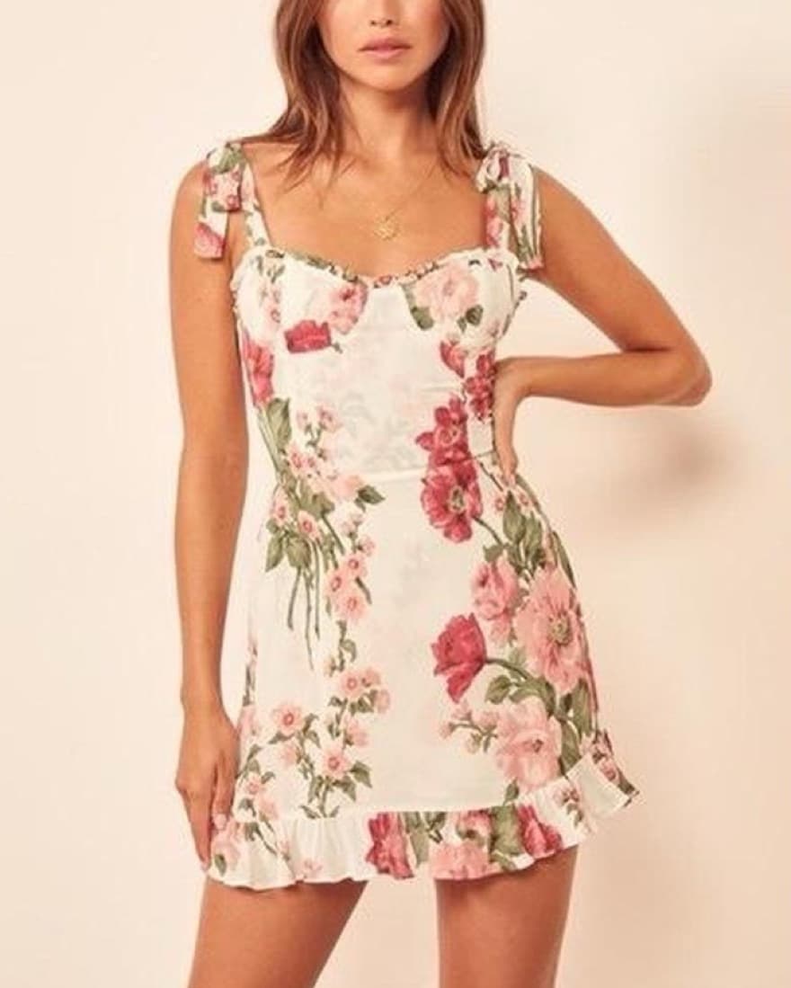 Reformation Floral Mini Dress Rare - Image 1