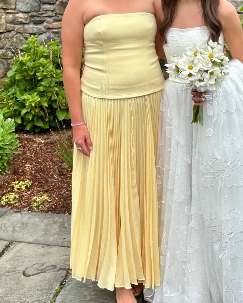 ACLER Brayswick pleated strapless Maxi - Image 2