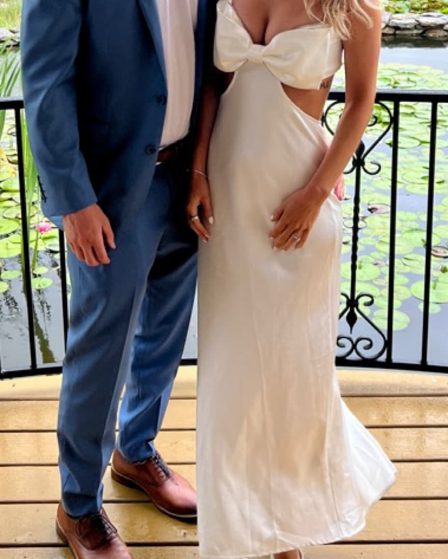 Silk White Dress - Image 2