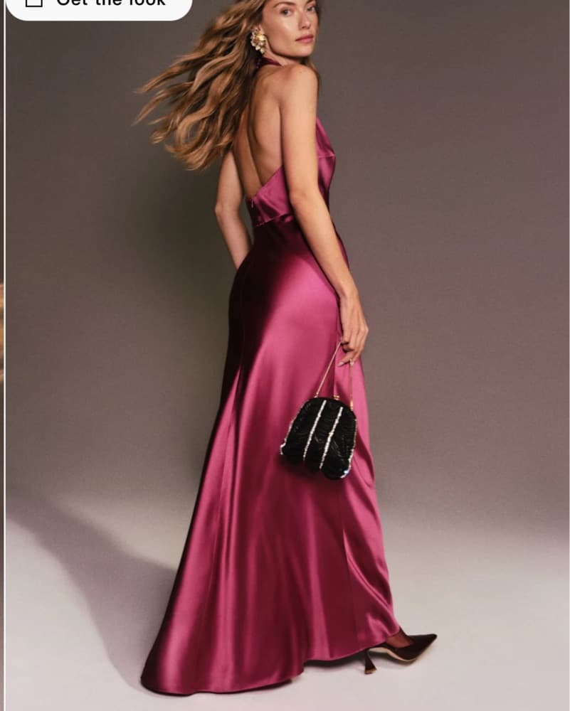 Daniela Silk Dress In Hibiscus Tea - Image 3
