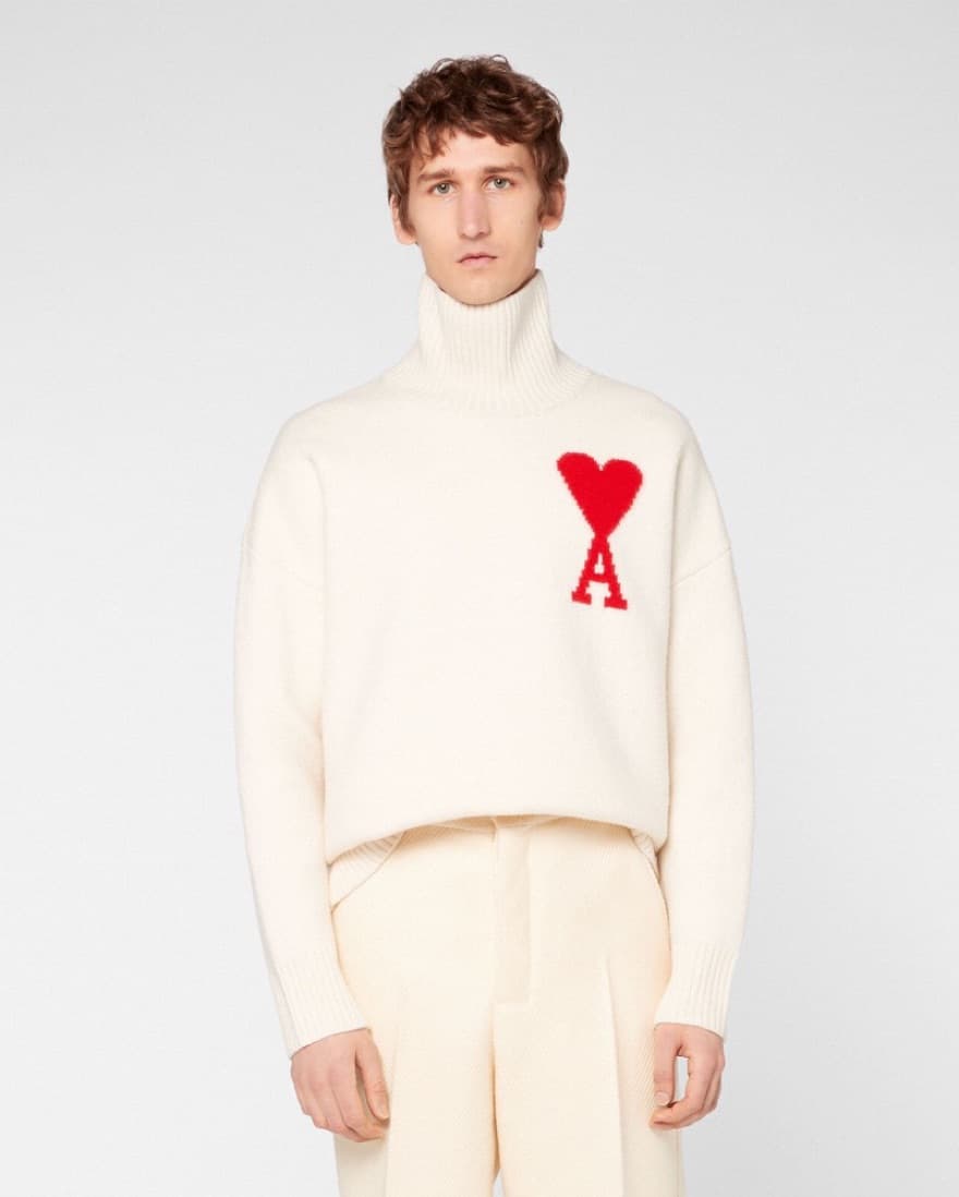 $600 Ami Funnel Neck Sweater - Image 3