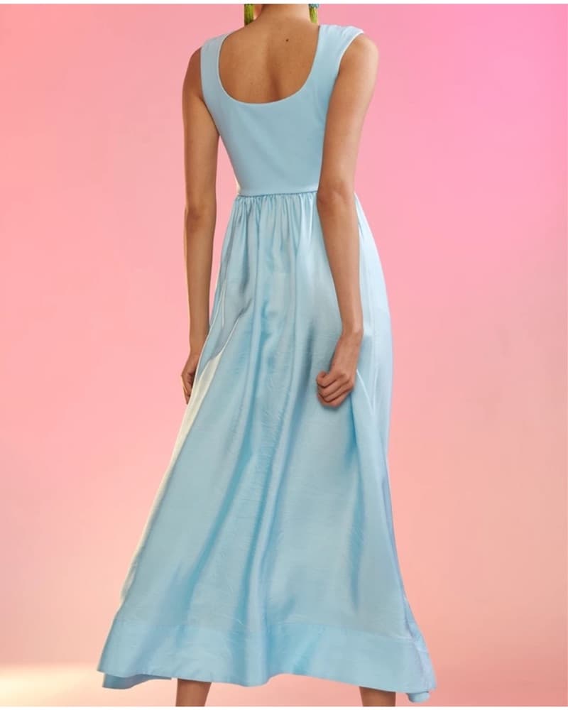 Cynthia Rowley Light Blue Maxi Dress - Image 5