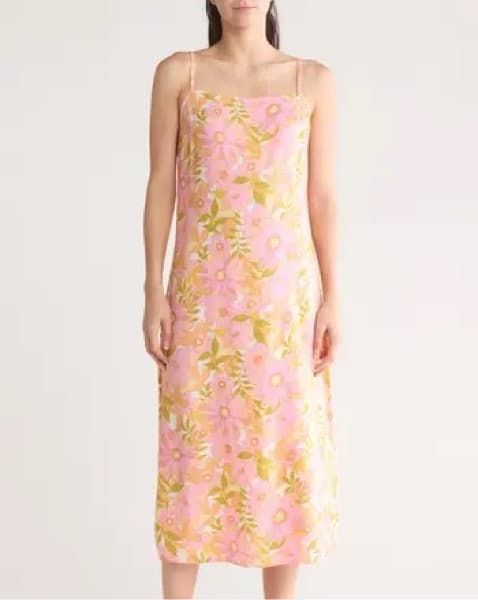 Vibrant Floral Midi Dress - Image 2
